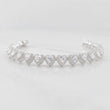 Pulso Corazones Seguidos 17.35g / 18cm / 8mm Plata 925
