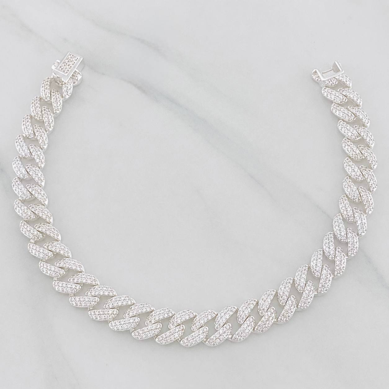 Pulso Cubano 16.75g / 18cm / 8mm Plata 925