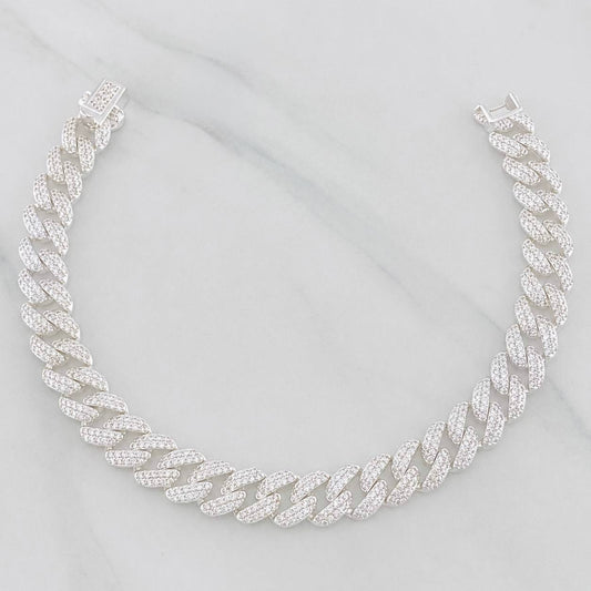 Pulso Cubano 16.75g / 18cm / 8mm Plata 925