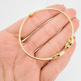 Pulso Aro Trebol 7.2g / 17cm / 2mm Oro Amarillo 18K