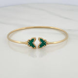 Pulso Aro Mariposas 3.2 g / 16 cm / 1.6 mm Oro Amarillo 18K