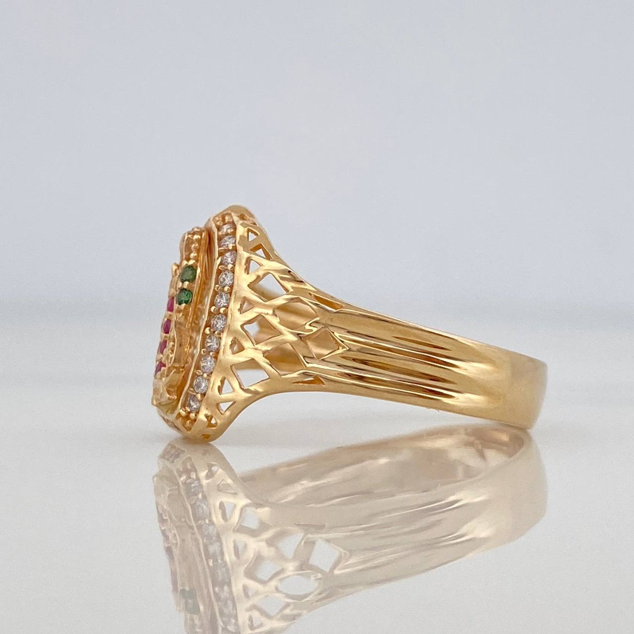 Anillo Virgen De Guadalupe 3.5 g / T7 Oro Amarillo 18K