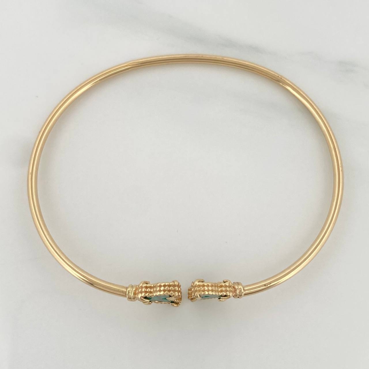 Pulso Aro Mariposas 3.2 g / 16 cm / 1.6 mm Oro Amarillo 18K