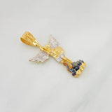 Dije San Miguel Arcangel 4.2g / 3.05cm Tres Oros 18K
