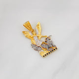 Dije San Miguel Arcangel 3.9g / 3cm Tres Oros 18K