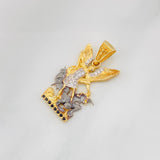 Dije San Miguel Arcangel 3.9g / 3cm Tres Oros 18K