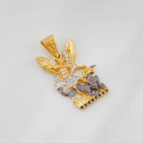 Dije San Miguel Arcangel 4.55g / 3cm Tres Oros 18K