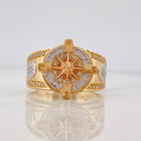 Anillo Brujula 10.25g / T11 Tres Oros 18K