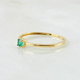 Anillo Solitario 0.7gr / T8 1/4 / Oro Amarillo 18K ©