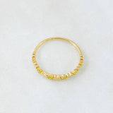 Anillo Corazones Intercalados 1.25gr / T7 1/4 / Oro Amarillo 18K