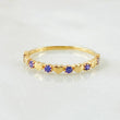 Anillo Corazones Intercalados 1.25gr / T7 1/4 / Oro Amarillo 18K