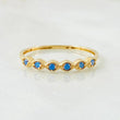 Anillo Linea de Ojos 1gr / T6 / Oro Amarillo 18K *