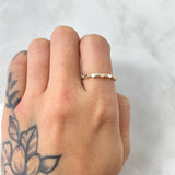 Anillo Corazones Intercalados 1gr / T6 1/4 / Oro Amarillo 18K