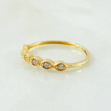 Anillo Linea de Ojos 1.15gr / T6 1/2 / Oro Amarillo 18K
