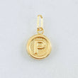 Dije Letra P 0.6gr / 1.9cm / Oro Amarillo 18K *