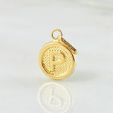 Dije Letra P 0.6gr / 1.9cm / Oro Amarillo 18K