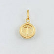 Dije Letra T 0.6gr / 1.9cm / Oro Amarillo 18K