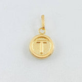 Dije Letra T 0.6gr / 1.9cm / Oro Amarillo 18K