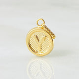Dije Letra Y 0.55gr / 1.7cm / Oro Amarillo 18K