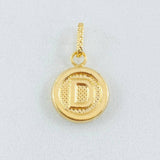 Dije Letra D 0.6gr / 1.5cm / Oro Amarillo 18K