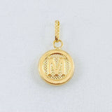 Dije Letra M 0.6gr / 1.7cm / Oro Amarillo 18K