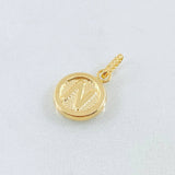 Dije Letra N 0.6gr / 1.5cm / Oro Amarillo 18K