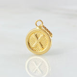 Dije Letra X 0.6gr / 1.9cm / Oro Amarillo 18K