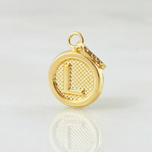 Dije Letra L 0.55gr / 1.7cm / Oro Amarillo 18K ©