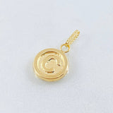 Dije Letra C 0.6gr / 1.9cm / Oro Amarillo 18K