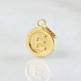Dije Letra E 0.6gr / 1.9cm / Oro Amarillo 18K