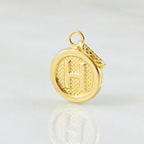 Dije Letra H 0.6gr / 1.9cm / Oro Amarillo 18K