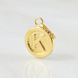 Dije Letra K 0.6gr / 1.9cm / Oro Amarillo 18K *