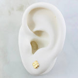Topos Flor Trebol 0.6gr / Oro Amarillo 18K ©