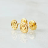 Topos Circulo Corona 0.6gr / Oro Amarillo 18K ©