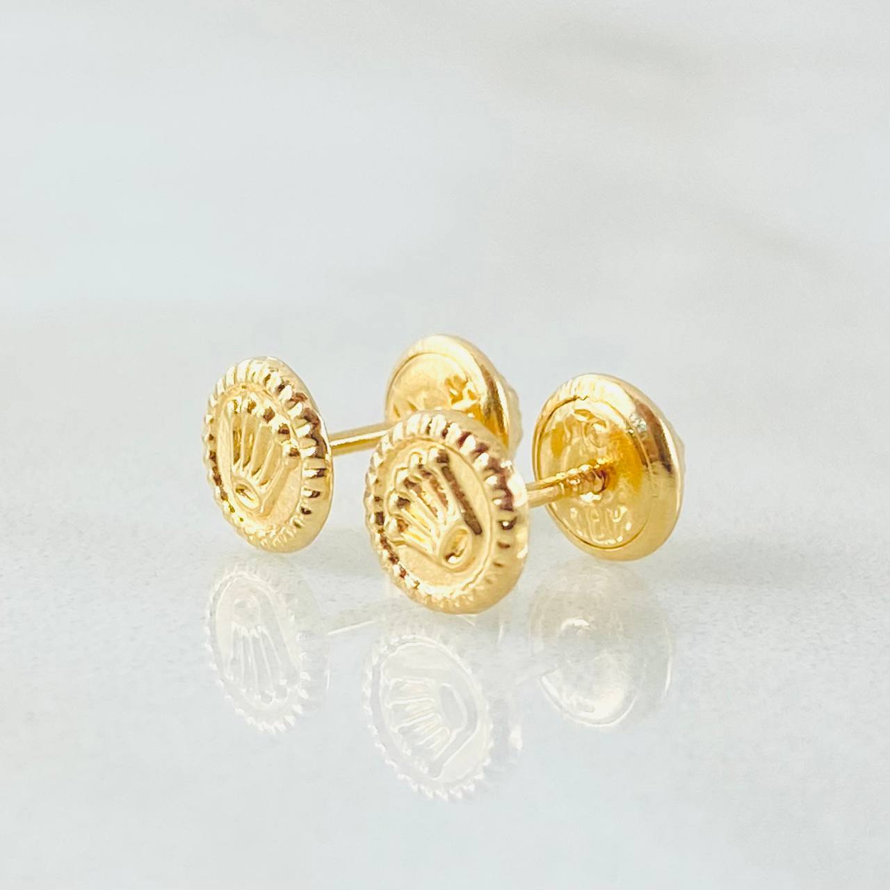 Topos Circulo Corona 0.6gr / Oro Amarillo 18K *