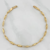 Pulso Rustica Tornillo 3.75 g / 21 cm / 1.2 mm Oro Amarillo 18K