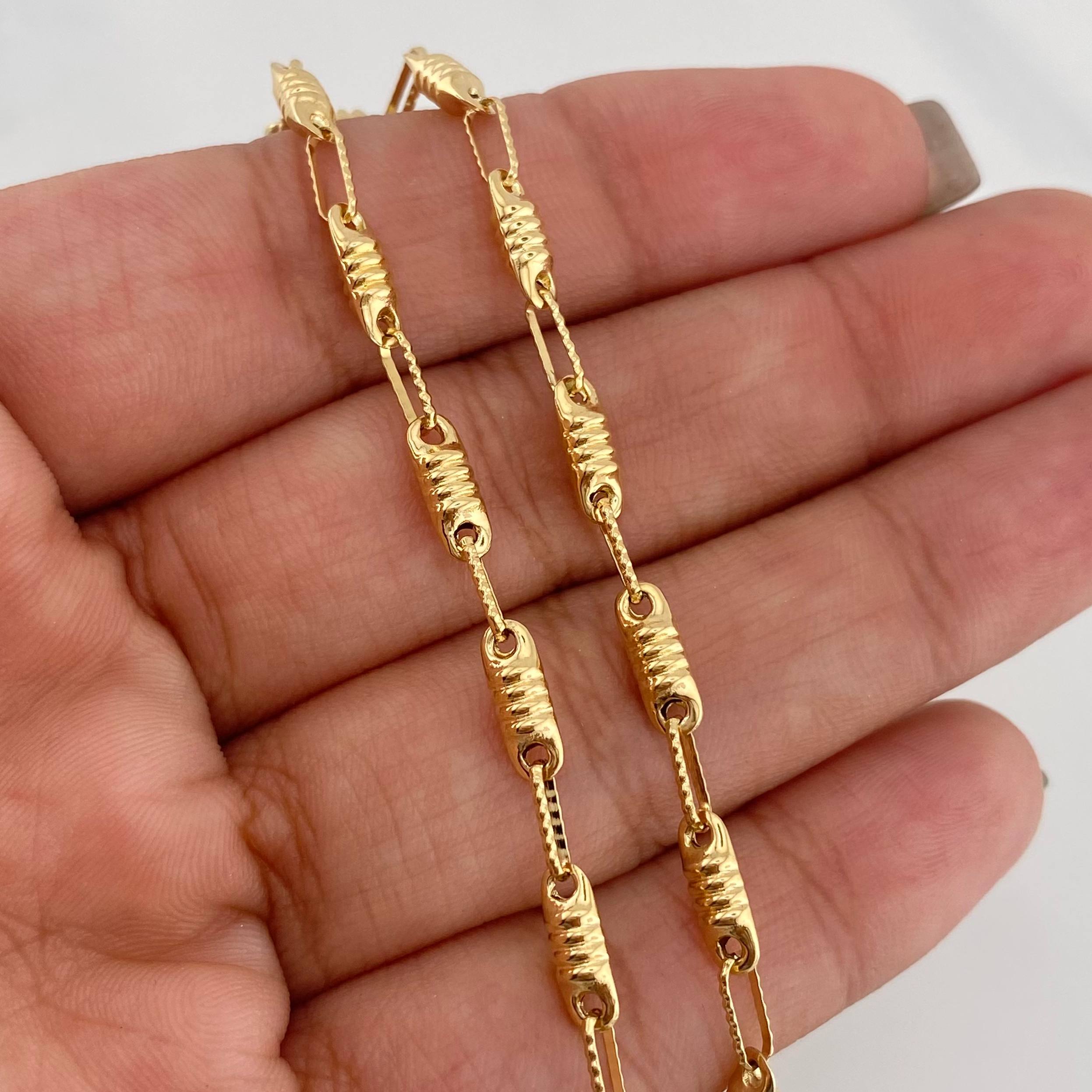 Pulso Rustica Tornillo 3.75 g / 21 cm / 1.2 mm Oro Amarillo 18K