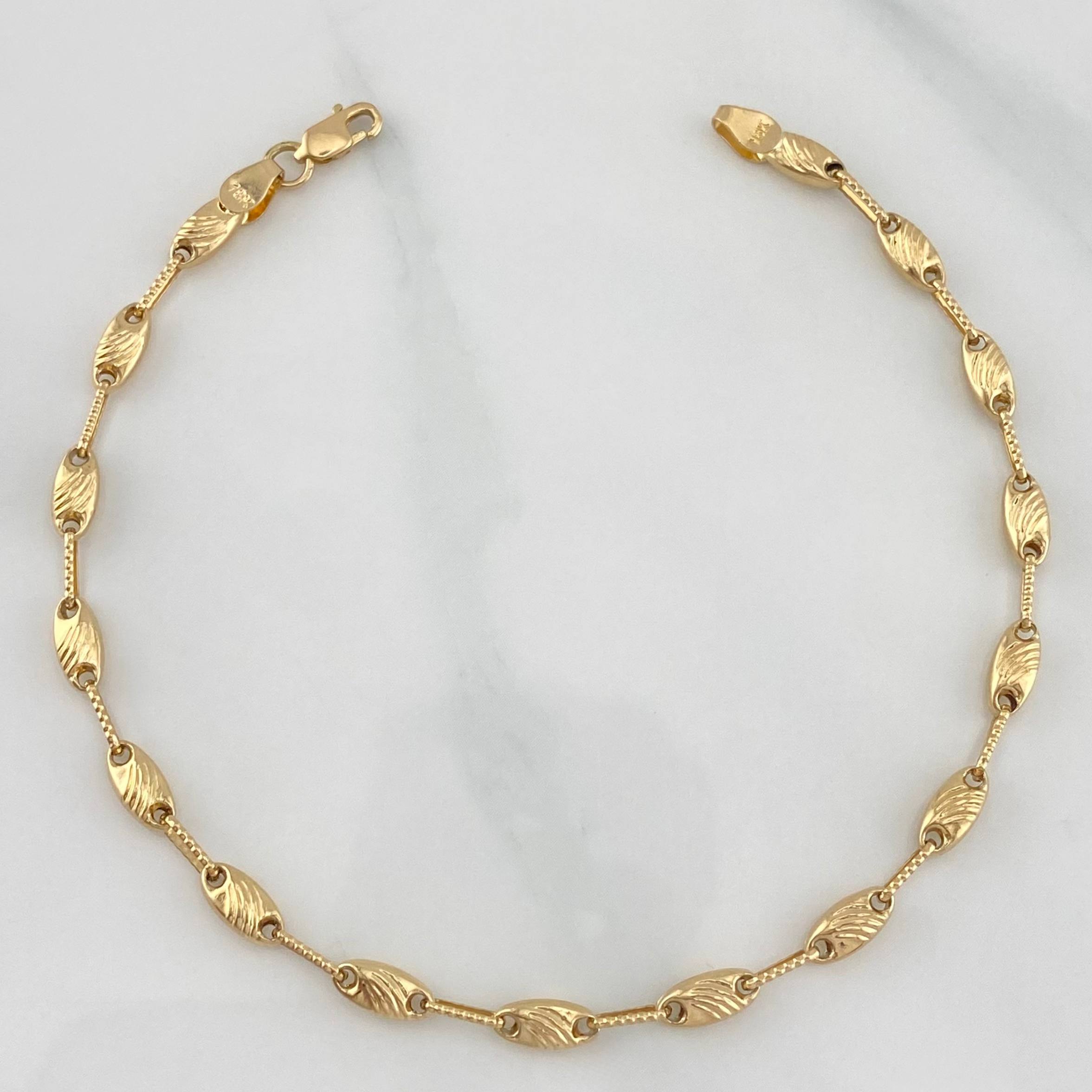 Pulso Rustico Paris 3.9 g / 21 cm / 1.2 mm Oro Amarillo 18K