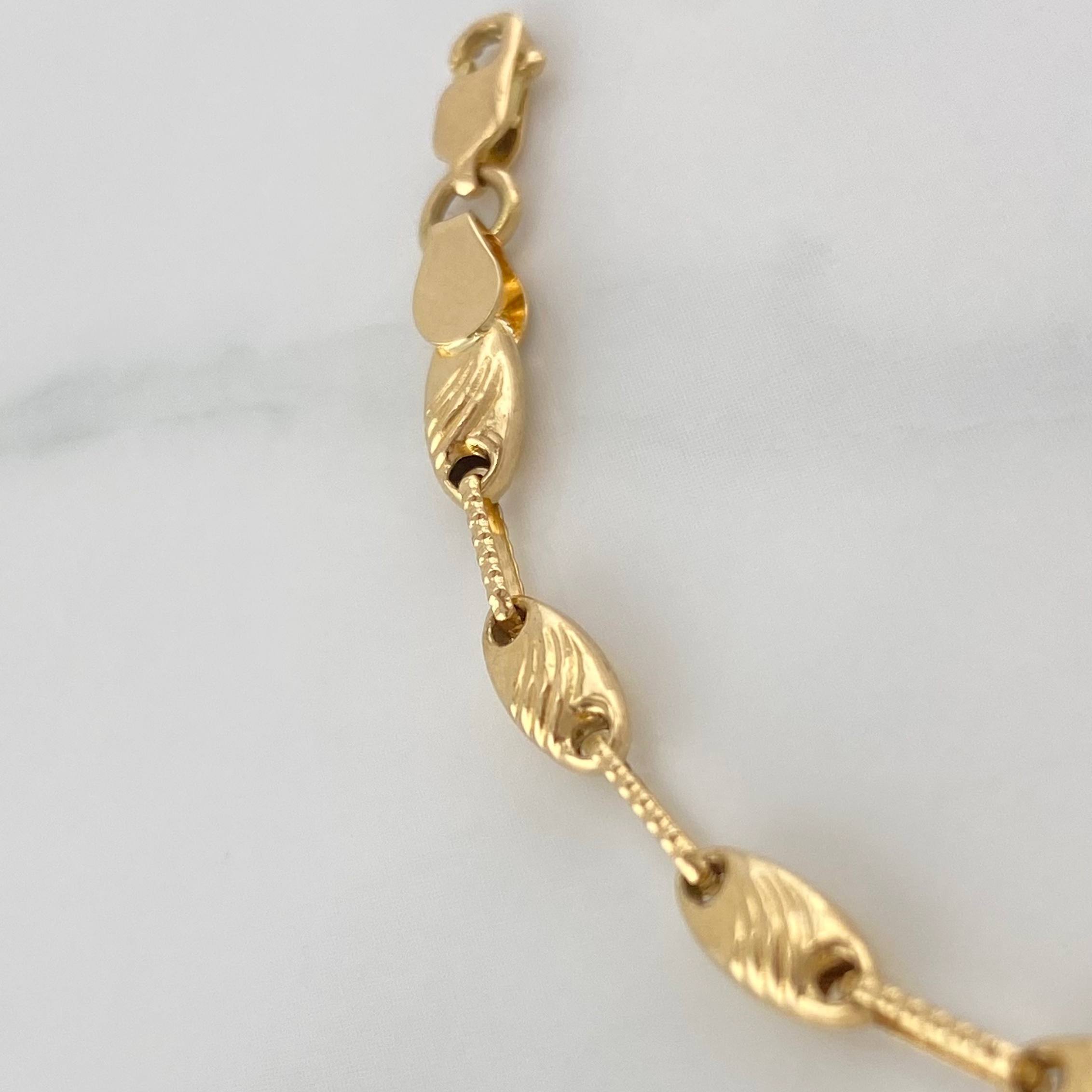 Pulso Rustico Paris 3.9 g / 21 cm / 1.2 mm Oro Amarillo 18K