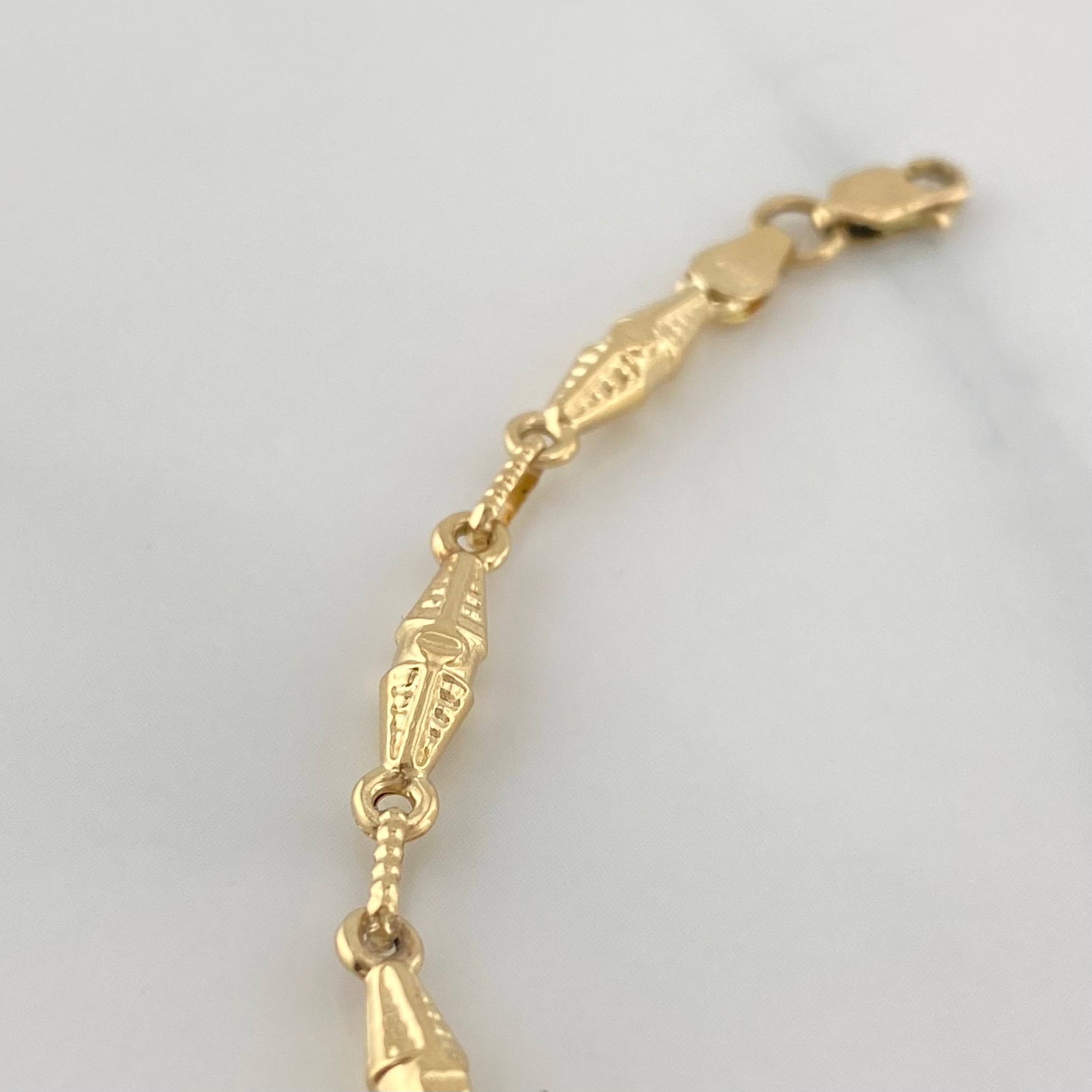 Pulso Rustica Dubai 4.1 g / 22 cm / 1.15 mm Oro Amarillo 18K