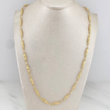 Cadena Rustica Dubai 10.5 g / 61.5 cm / 1.1 mm Oro Amarillo 18K