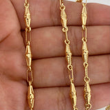 Cadena Rustica Dubai 10.5 g / 61.5 cm / 1.1 mm Oro Amarillo 18K