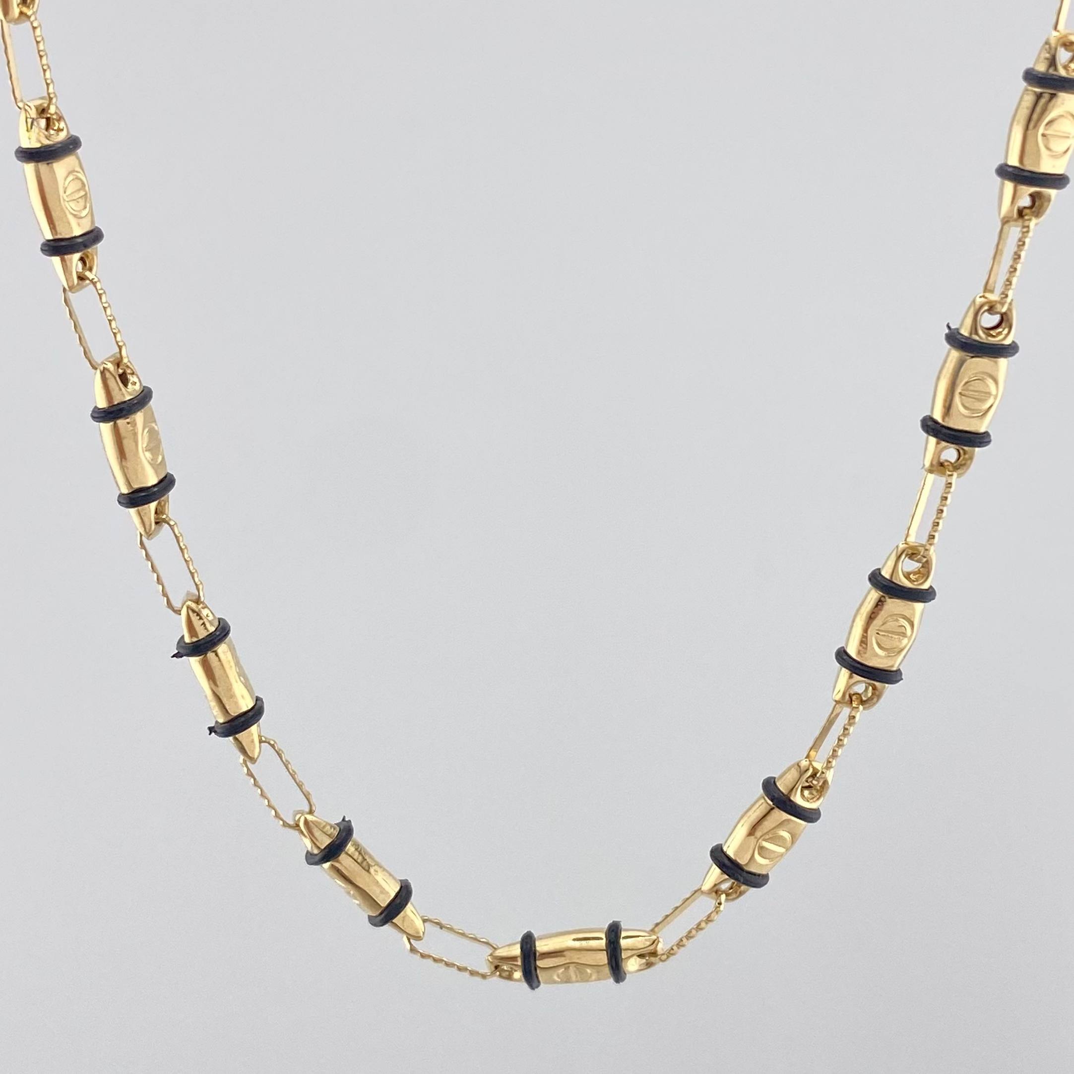 Cadena Rustica Tornillo 12.25 g / 60.5 cm / 1.8 mm Oro Amarillo 18K
