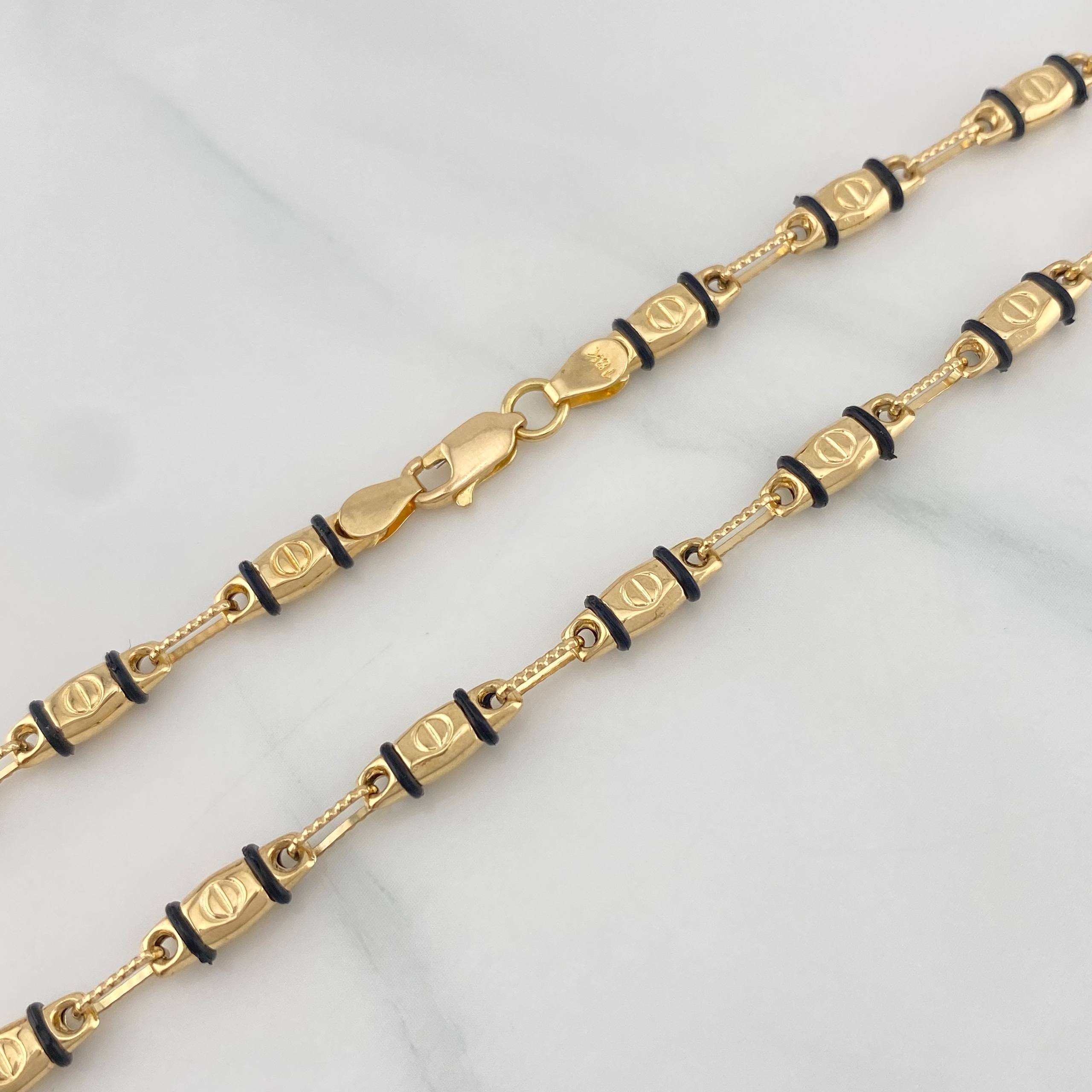 Cadena Rustica Tornillo 12.25 g / 60.5 cm / 1.8 mm Oro Amarillo 18K