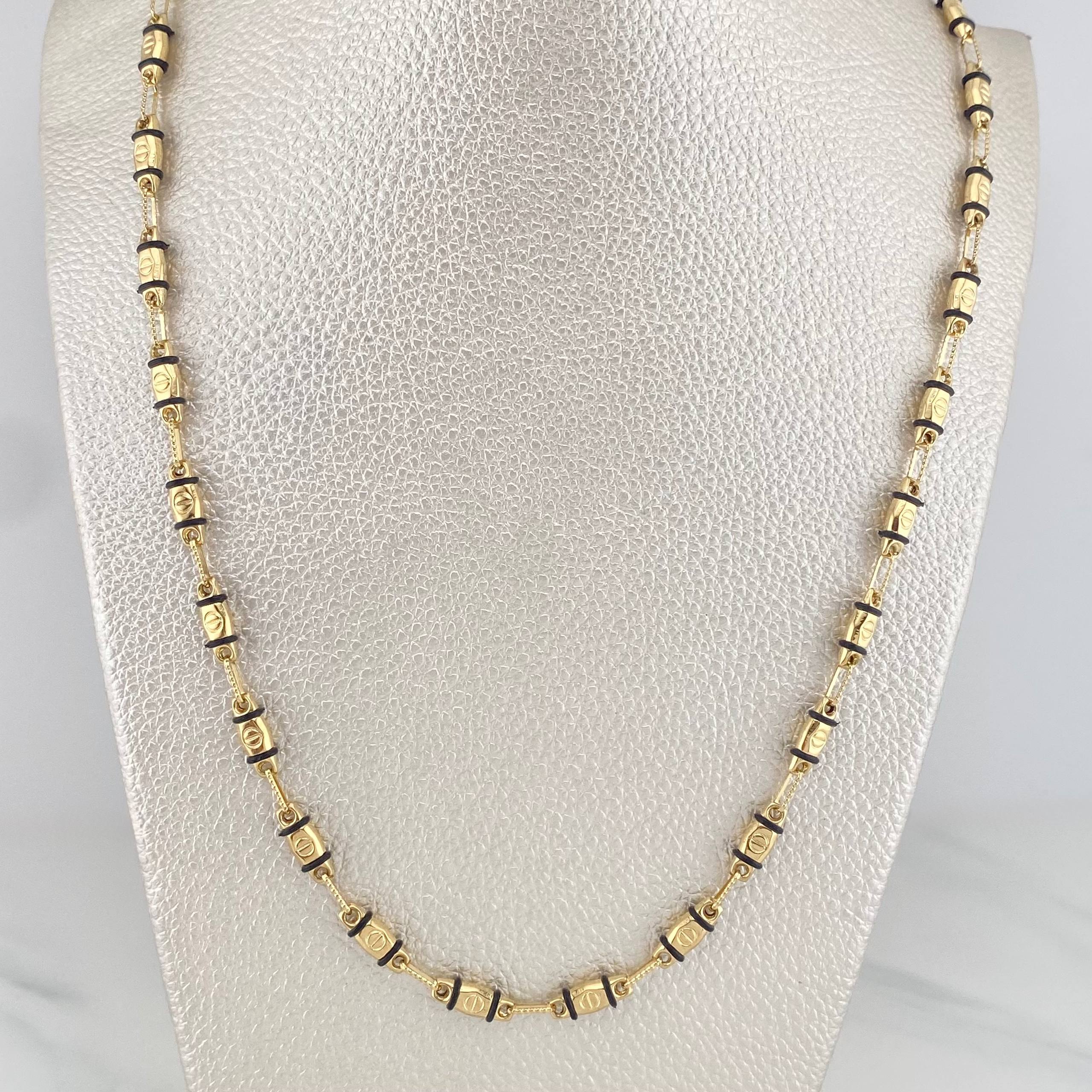 Cadena Rustica Tornillo 12.25 g / 60.5 cm / 1.8 mm Oro Amarillo 18K