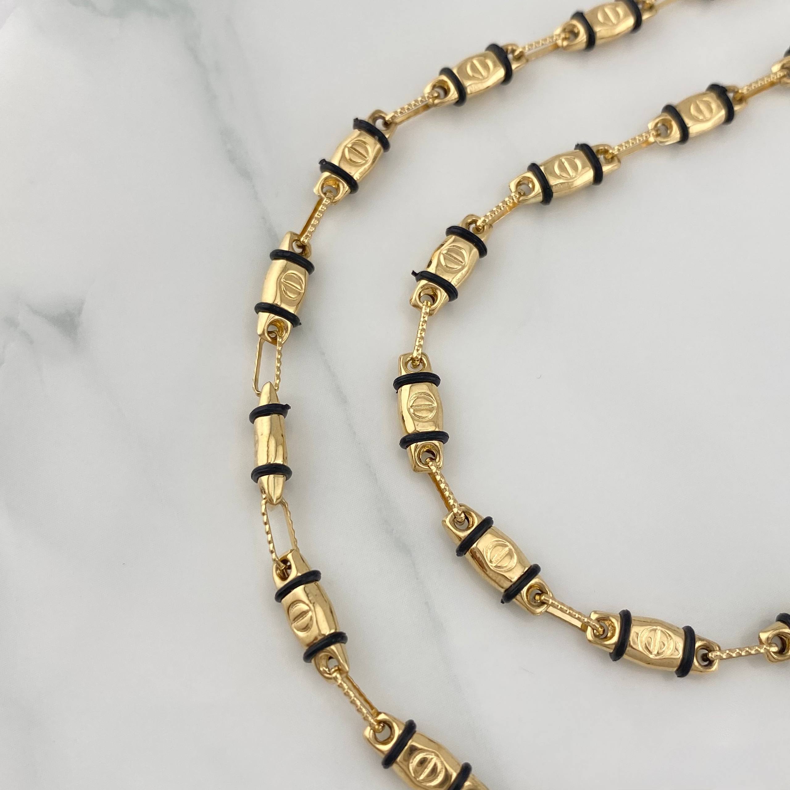 Cadena Rustica Tornillo 12.25 g / 60.5 cm / 1.8 mm Oro Amarillo 18K