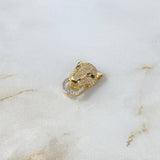 Herraje Rostro de Pantera 3.15gr / 2cm / Circones Blancos Negros Oro Amarillo ©