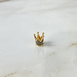 Herraje Corona 1.3gr / 1cm / Circones Negros Oro Amarillo ©