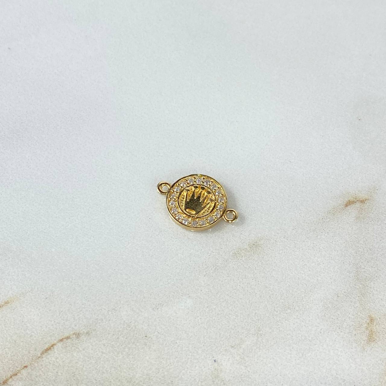 Herraje Corona RX 1.45gr / 1.6cm / Circones Blancos Oro Amarillo ©
