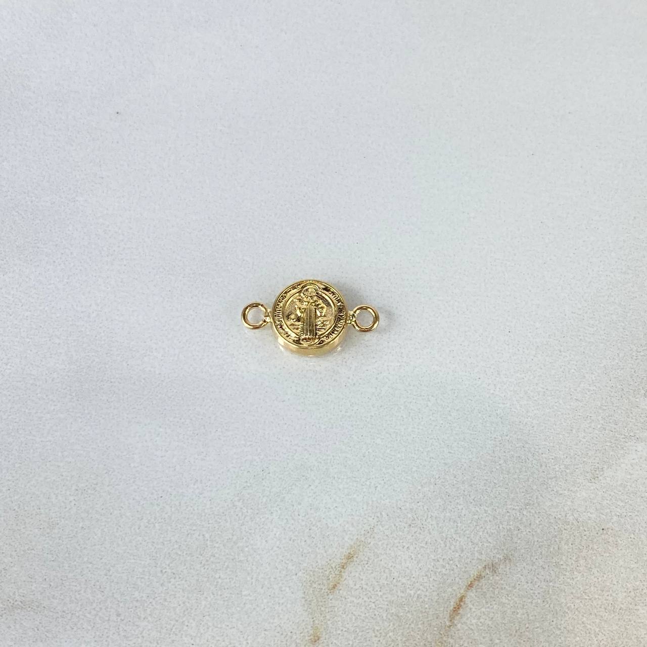 Herraje San Benito 0.4gr / 1.5cm / Troquelado Oro Amarillo ©